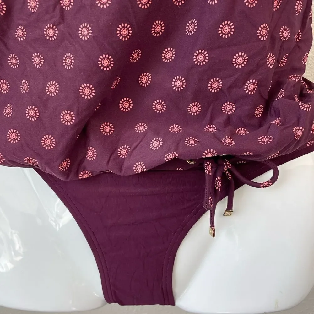 NWT MICHAEL Michael Kors Tankini Top and Matching Bottoms Size S or L